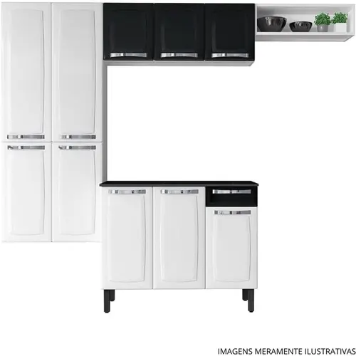 COZINHA ITATIAIA ROSE 1 4PC ACO INOX BLK
