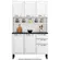 Cozinha Compacta Itatiaia Pratika 120 cm em Aço 6 Portas e 2 Gavetas - Branca