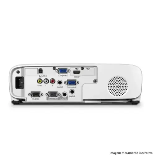 Projetor Epson PowerLite E24 3600 Lumens XGA 3LCD HDMI Bivolt Branco