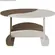 Mesa de Centro Artely Isis 80cm Pinho e Off White