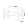 Mesa de Centro Artely Up 80cm Carvalho e Off White
