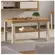 Mesa de Centro Artely Up 80cm Carvalho e Off White