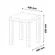Mesa de Apoio Artely Up 45cm Carvalho e Off White