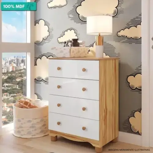 COMODA PEROBA BCO/AMEDOA 6187