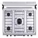 Fogão Atlas Mônaco Plus 5 Bocas Mesa Inox  Preto Bivolt