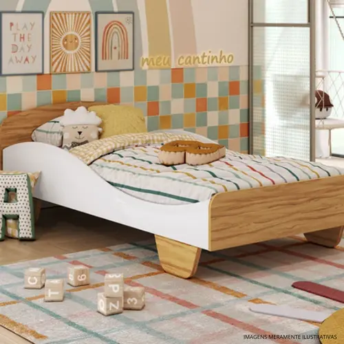 CAMA INFANTIL PEROBA BCO/AMENDOA 3487