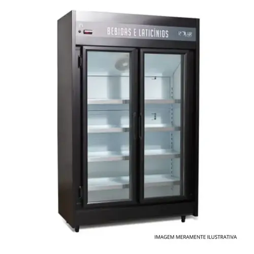 Expositor Polar Vertic 811 L Preto 127V