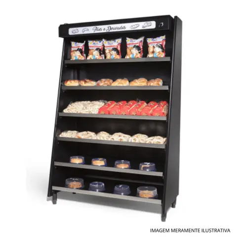 VITRINE POLAR 1,90M PRETA K80000B785