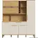 Kit Cozinha Rio Doce Touriga 6 Portas em MDF 180 cm com Paneleiro e Adega - Amêndoa e Off White
