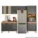 Cozinha Modulada Nicioli Intenza Nubia 4 Peças em MDP 270 cm - Freijó e Chumbo