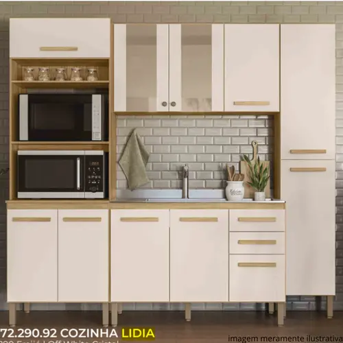 COZINHA NICIOLI LIDIA  FJO/OFF WHT 90.92