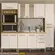 Cozinha Modulada Nicioli Intenza Lidia 4 Peças em MDP 230 cm - Freijó e Off White