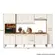 Cozinha Modulada Nicioli Intenza Carolina 6 Peças em MDP 310 cm - Freijó e Off White