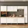 Cozinha Modulada Nicioli Intenza Carolina 6 Peças em MDP 310 cm - Freijó e Off White