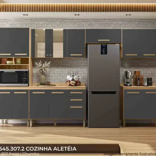Cozinha Nicioli Aleteia Freijó e Chumbo