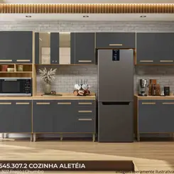 Cozinha Nicioli Aleteia Freijó e Chumbo