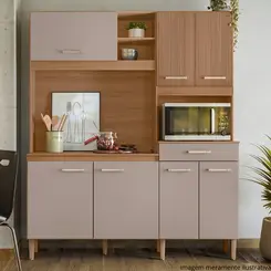 KIT COZINHA NICIOLI YARA IPE/FENDY 318.1