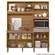 Kit Cozinha Compacta Nicioli Yara 7 Portas e 1 Gaveta 160 cm - Ipê e Fendy