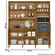 Kit Cozinha Compacta Nicioli Salsa 6 Portas e 2 Gavetas 180 cm - Ipê e Fendi
