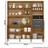 Kit Cozinha Compacta Nicioli Salsa 6 Portas e 2 Gavetas 180 cm - Ipê e Fendi