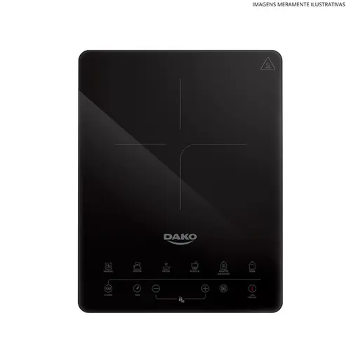 COOKTOP INDUCAO DAKO 1Q PTO 127V