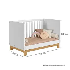 Berço Qmovi Encanto Slim Branco