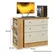 COMODA QMOVI C/MESA GIRAT 3G FJO/BCO