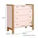 COMODA QMOVI FLORA MDF MDP ROSA 4G