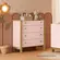 COMODA QMOVI FLORA MDF MDP ROSA 4G
