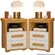 Mesa de Cabeceira RV Tokio Cinamomo e Off White