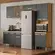 Cozinha Modulada com Balcão Nicioli Fit em MDP 261 cm - Freijó e Chumbo