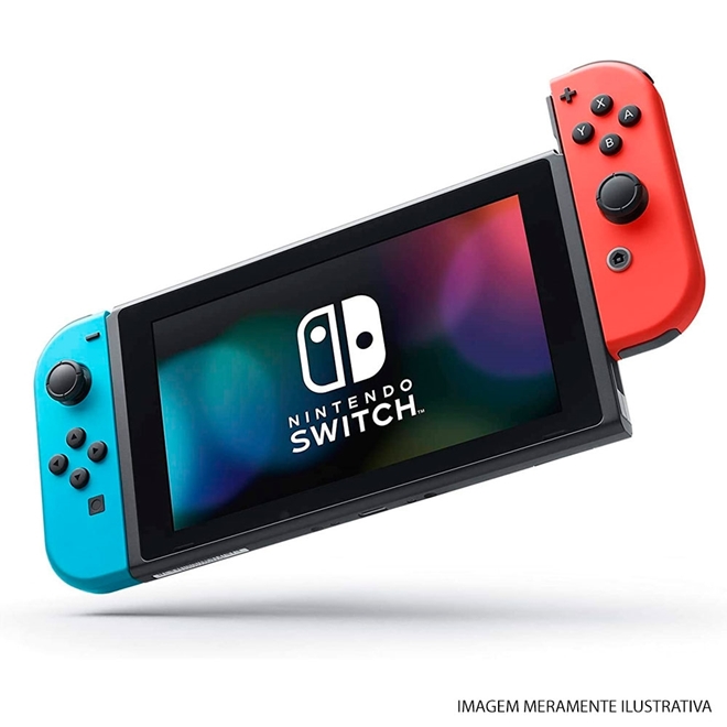 VIDEO GAME NINTENDO SWITCH NEON BLUE RED