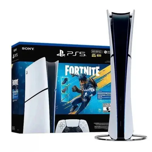 Console PlayStation 5 Slim Digital 825GB com Controle DualSense + Bundle Fortnite