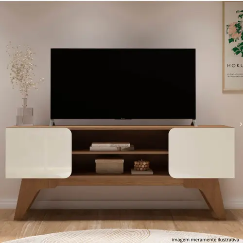 RACK 65"ARTELY DUETTO CINAM/OFF WHT 4785