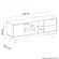 RACK 60"ARTELY MICHIGAN OFF WHT/CARV 225