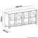 BUFFET ARTELY MURANO CIN/OFF WHT 4782