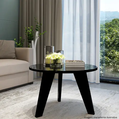 MESA ARTELY CENTRO ESPANHA PRETO 4080