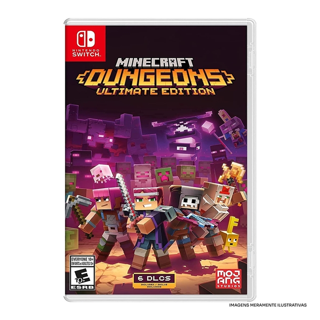 Brasil  Testes de Jogos – Assinantes do Nintendo Switch Online poderão  jogar Minecraft Dungeons completo entre 18/08 e 25/08