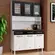 Cozinha Compacta Telasul Star New 6 Portas e 3 Gavetas 120 cm Branco e Preto