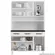 Cozinha Compacta Telasul Mirage New 6 Portas e 2 Gavetas Branca