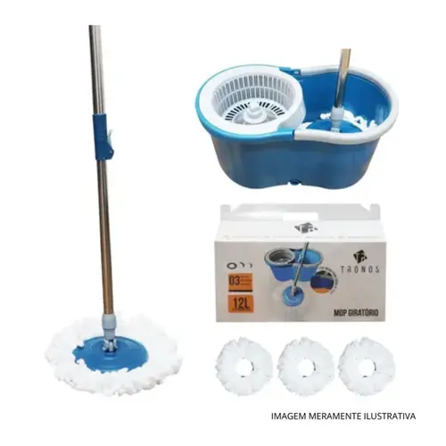 ESFREGAO MOP TRONOS 12L C/3 REFIS 63412