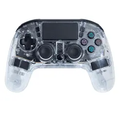 Controle Gamer Dazz Prism Sem Fio Bluetooth 5.0 RGB Transparente para PS4 e PC