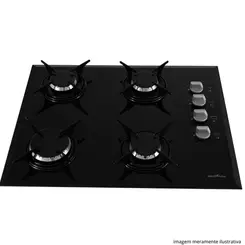 COOKTOP BRITANIA BCT4P GÁS 4Q BIV PTO
