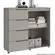Cômoda Casamia Linea 2 Portas e 4 Gavetas Cinza
