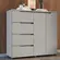 Cômoda Casamia Linea 2 Portas e 4 Gavetas Cinza