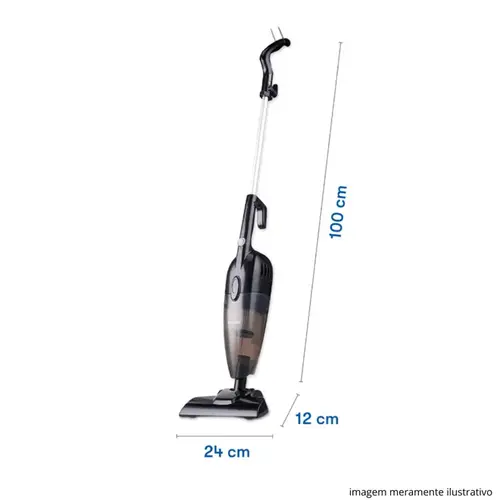 Aspirador de Pó Vertical Itatiaia APITA1ESSA 1200W 1,2L 127V Preto