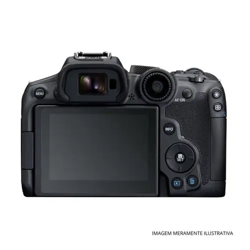 Câmera Mirrorless Canon EOS R7 32,5MP APS-C 4K 60p Wi-Fi Bluetooth Preta