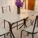 Conjunto Mesa Teixeira Paraty 1,20 x 0,75m com 4 Cadeiras Base Cabo Frio