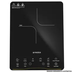 FOGAO COOKTOP REALCE PORTATIL 1Q PTO