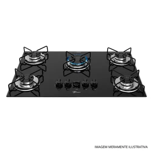 COOKTOP FISCHER FT LN GÁS 5Q 127V BIVOLT